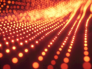 炫彩光点流动背景图