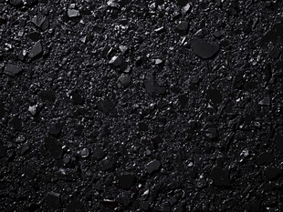 黑色碎石地面纹理特写
