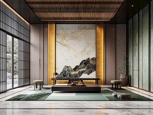 新中式雅致茶室空间设计