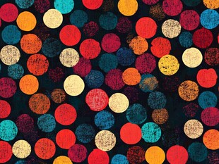 多彩圆点复古风纹理图案