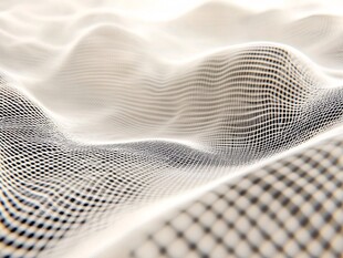 立体网格波纹抽象背景图
