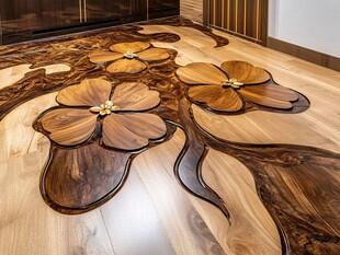 艺术拼花木地板独特设计