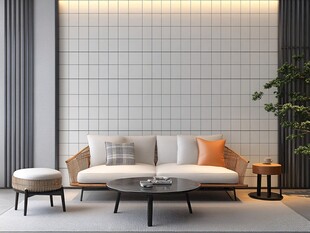 现代简约风客厅舒适一角