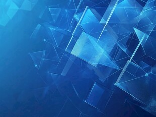 蓝色科技风几何图形背景