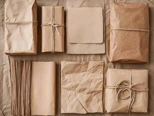 复古风牛皮纸包装素材展示