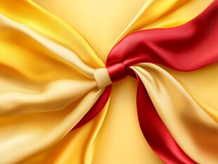 红黄绸带结