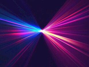 炫彩光线交汇梦幻背景