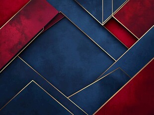 红蓝几何拼接质感背景图