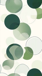 绿色渐变圆圈抽象背景图