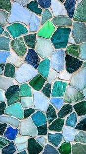 多彩碎瓷马赛克墙面纹理
