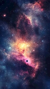 梦幻绚丽的深邃宇宙景象