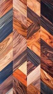 木纹拼贴图案 独特纹理美