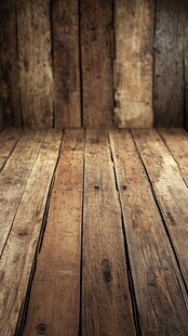 复古木质地板与墙面背景