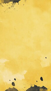 金黄墨韵水彩背景图