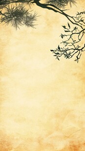 古风松枝纹理背景图