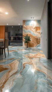梦幻大理石家居地面空间