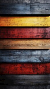 多彩复古木板纹理背景