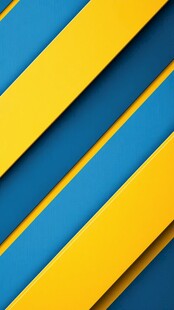 蓝黄条纹几何背景图案
