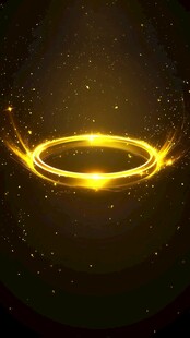 金色光环闪耀背景图