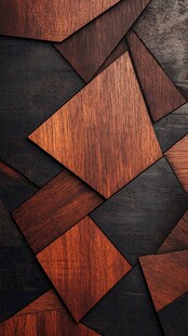 木质几何拼接纹理图案