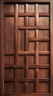 木质拼接纹理精美木门