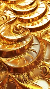 金色立体螺旋纹理图案
