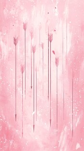 梦幻粉色箭头背景图