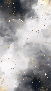 梦幻星云水彩背景图