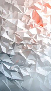 灰白渐变多边形立体背景