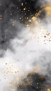黑金梦幻水彩抽象背景图