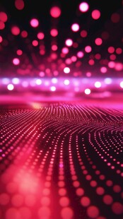 梦幻粉色科技光效背景图