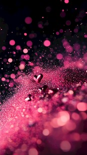 梦幻粉色粒子浪漫飞舞