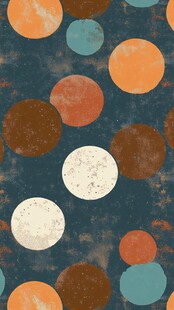 复古波点图案背景设计