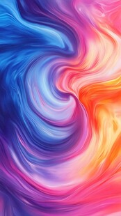 绚丽色彩流体艺术图案