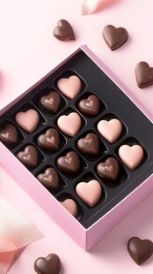 甜蜜心形巧克力礼盒