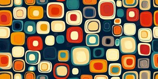 多彩方形几何图案背景