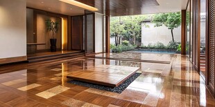 日式简约风宽敞室内景观
