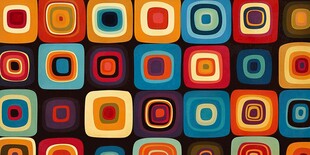 多彩方形图案背景纹理