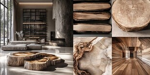 自然风木质家居装饰元素