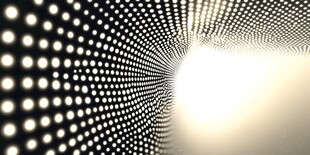 黑白点状空间视觉效果