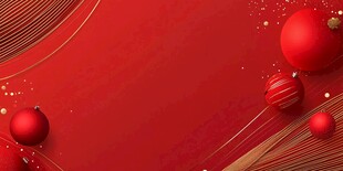 红色节庆背景装饰元素