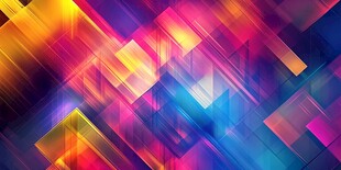 炫彩几何抽象动感背景图