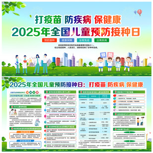2025年儿童预防接种日宣传栏