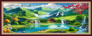 山水画卷中的自然美景