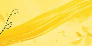 黄色动感枝叶背景图
