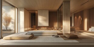 日式简约风静谧卧室空间