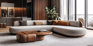 现代简约风格的客厅空间