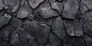 黑色碎裂岩石纹理背景