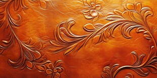 复古雕花皮革纹理背景