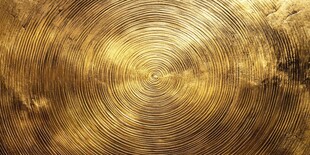 金色金属纹理的圆形图案